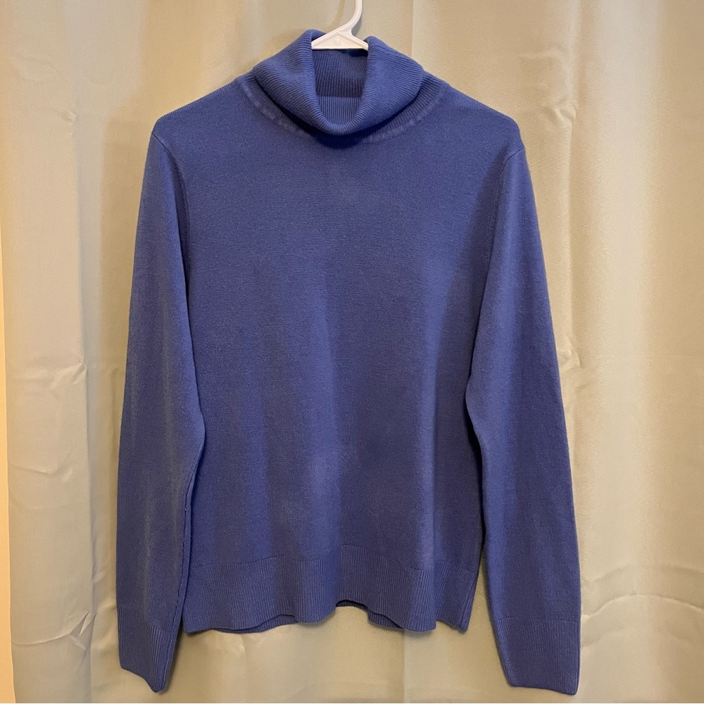 Periwinkle Cowl Neck Sweater